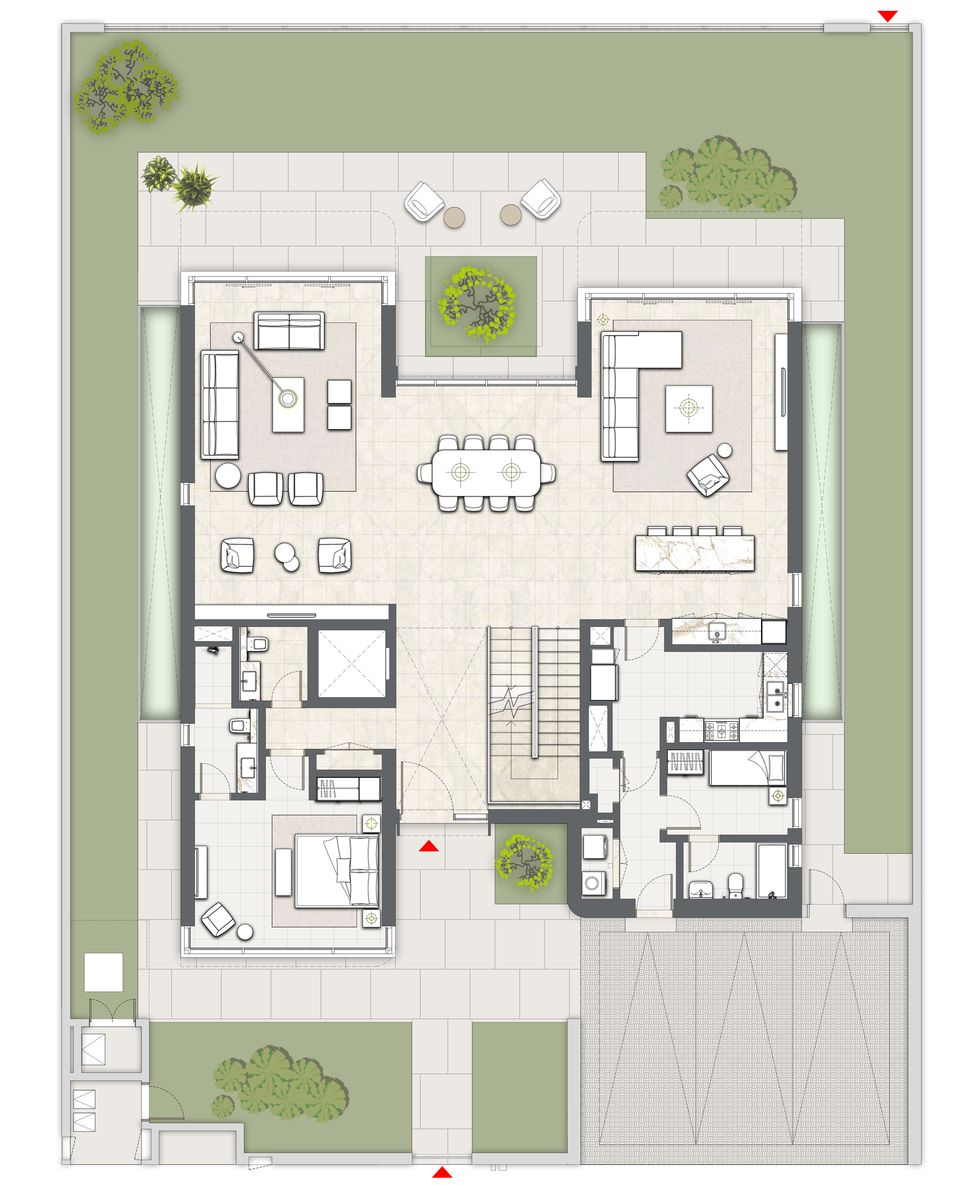 Ground floor — Address Hillcrest five-bedroom park-facing villa